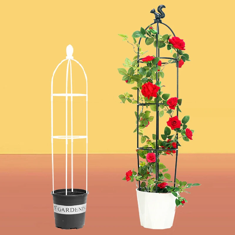 1 Set Climbing Plant Trellis Garden Support Cages For Flowers Plants Climbing Support Frame Trellis DIY Vines Pot Plant Stand