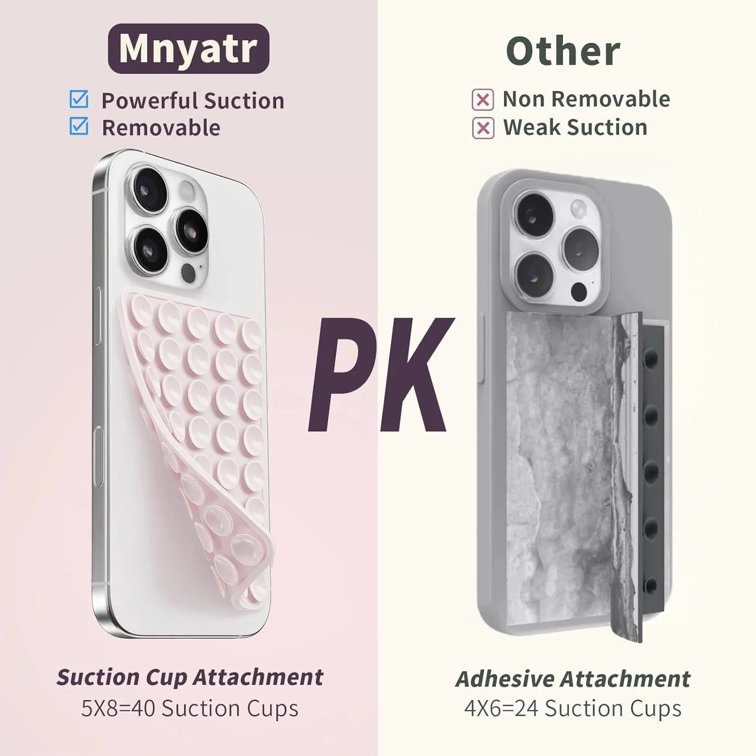 

Двухсторонний силиконовый держатель для телефона на присосках, 2 шт., с повышенной силой притяжения, для использования без рук