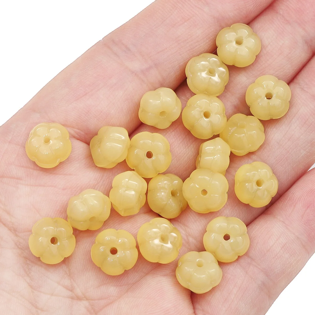 10x11mm Pumpkin Shaped Glass Beads Lampwork Glass Jewelry Making DIY Craft Findings Necklace Bracelet Earrings Beads Accessories