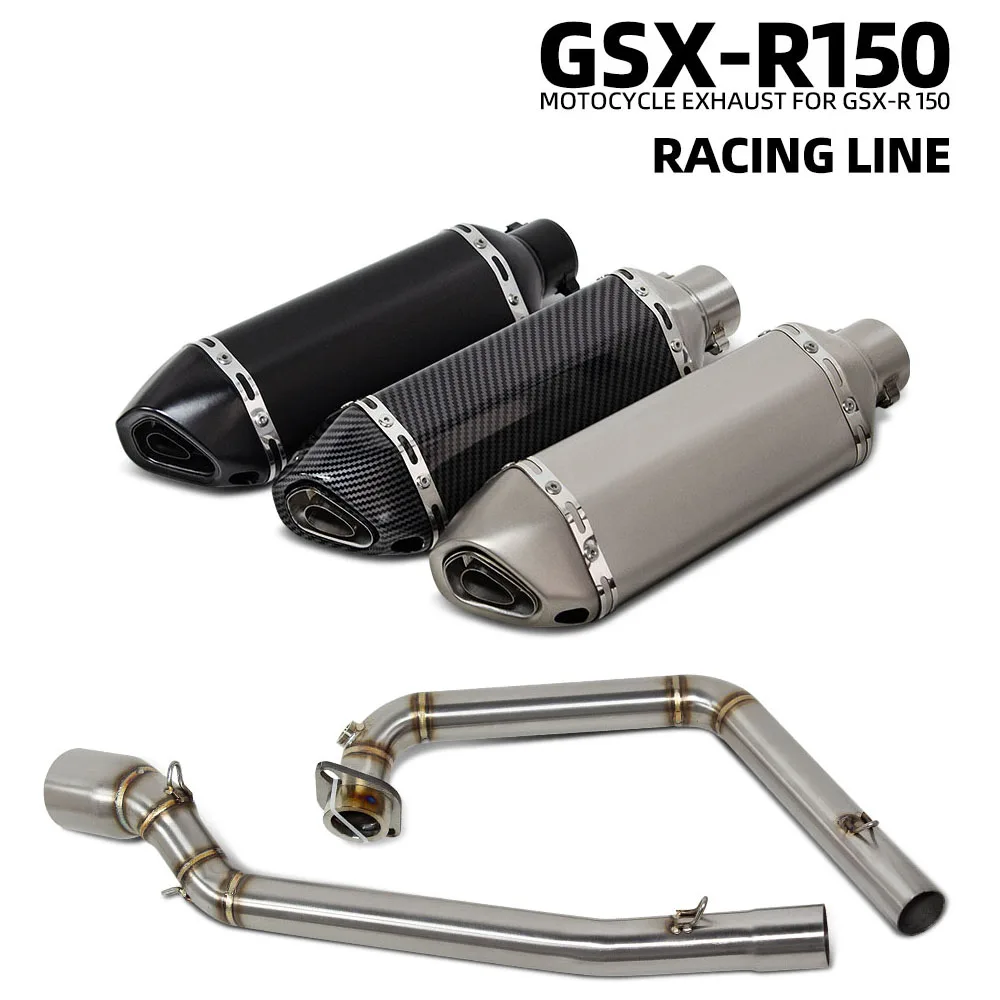 GSXS125 Exhaust System For Suzuki GSXS150 GSXR125 GSXR150 Motorcycle Escape Street Bike Kit Header Tube Muffler with DB Killer