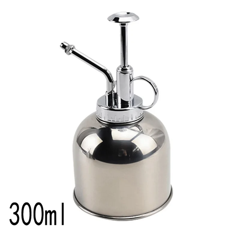 

BAAG-Stainless Steel Plant Sprayer Small Watering Can With Top Pump Suitable For Indoor House Air Plants Succulents