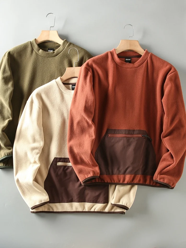 

Новая осенне-зимняя мужская толстовка с капюшоном в американском повседневном стиле, с функцией самонагревания, теплая, универсальная, с цветными вставками