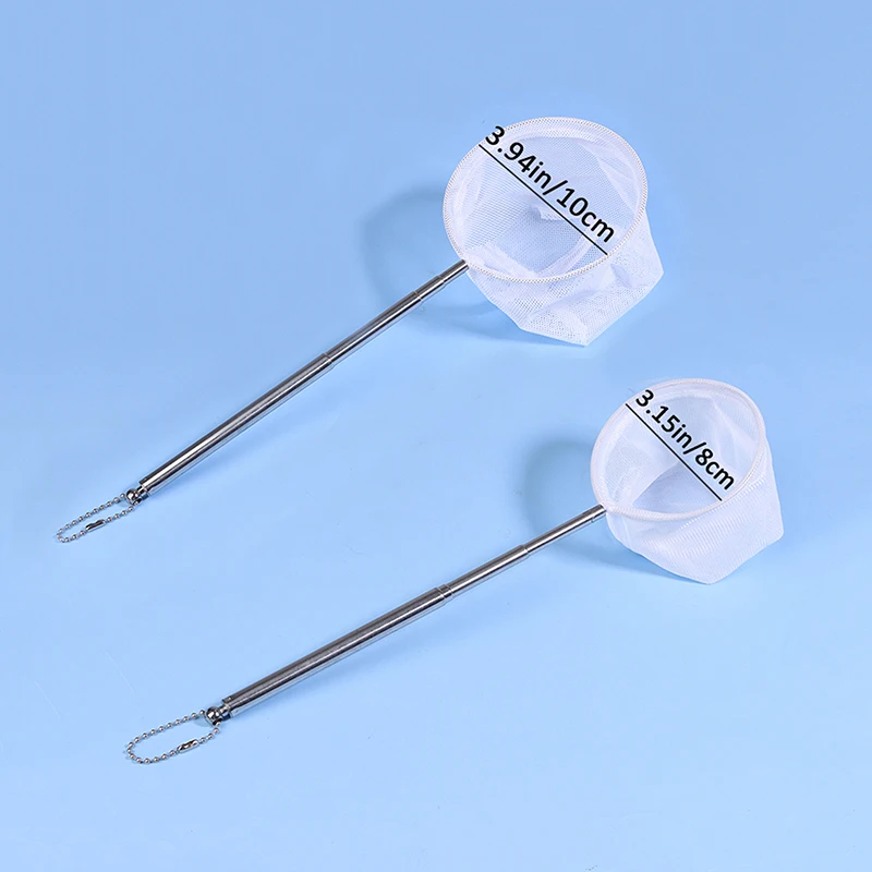 【OD】1 قطعة شبكة صيد سمك السمك من الفولاذ المقاوم للصدأ قابلة للسحب شبكات صيد الروبيان الصغيرة ملحقات حوض السمك #6