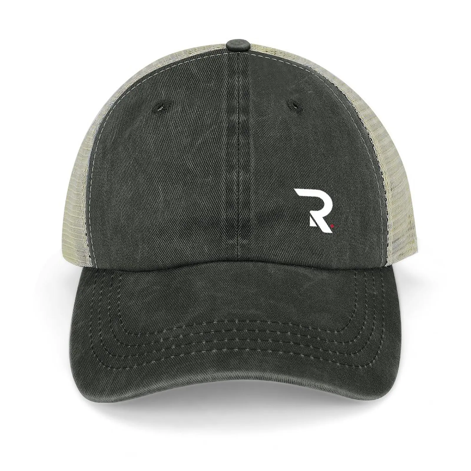 

Rookly 'R' Logo (White) Baseball Cap Anime Sunscreen western Hat Girl Men's