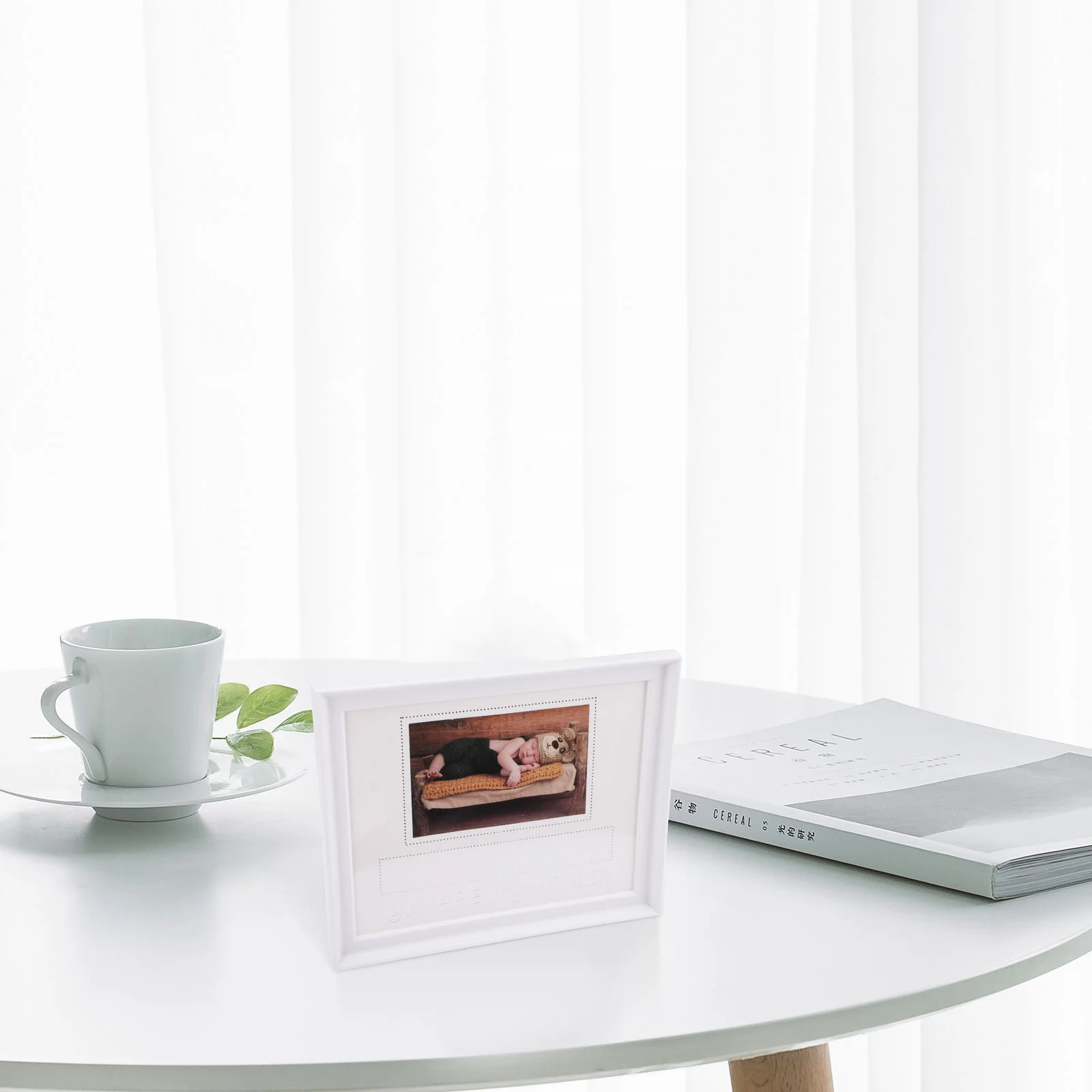 Photo Frame Birth Bracelet White 23.5x28.5 Newborn Keepsake Shower Gift Footprint Baby Handprint Baby Room Decor