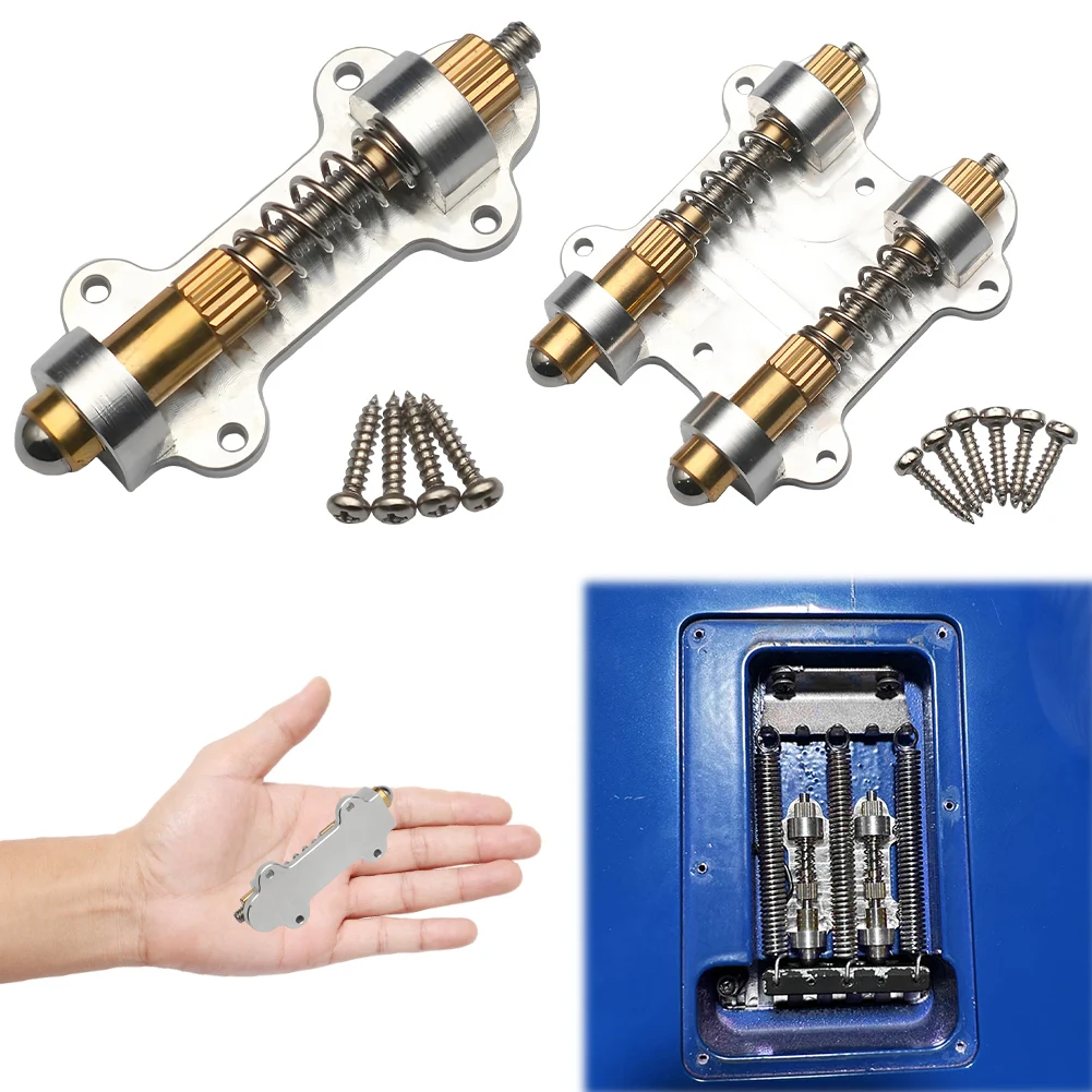 Ajusteur d'armissement de trémolo en laiton pour guitare électrique, accessoires de guitare électrique Fender, bouchon de stabilisateur de trémolo, ensemble Tremsetter