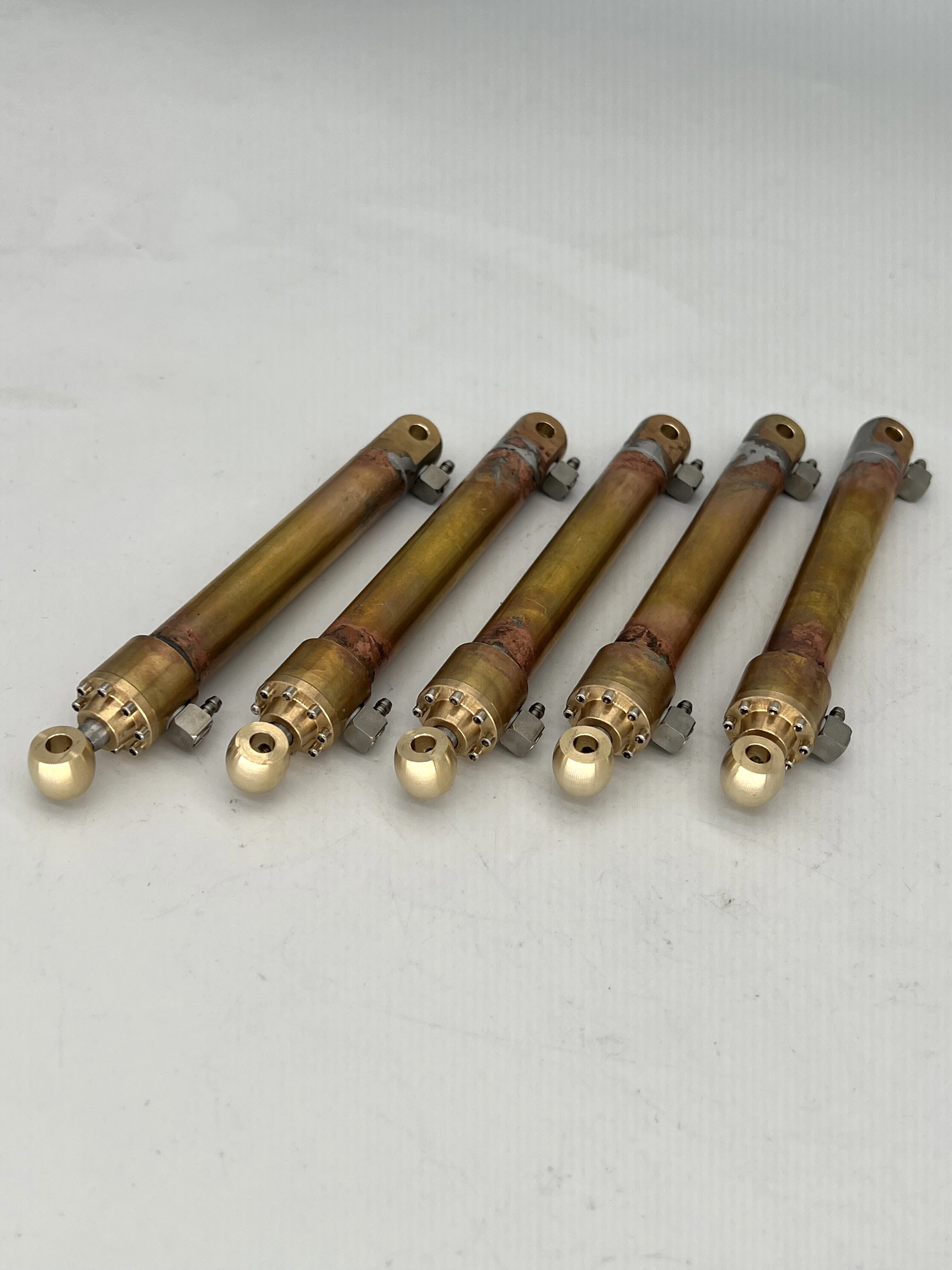 12mm Outside Diameter Brass Oil Cylinder 30mm/ 60mm Stroke For 1/14 1/16 1/18 RC Hydraulic Model Accessories