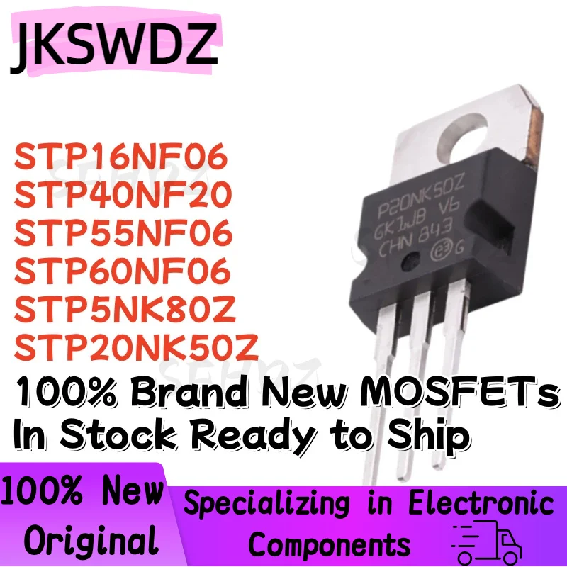 10OCS NEW STP16NF06 STP40NF20 STP55NF06 STP60NF06 STP5NK80Z STP20NK50Z P16NF06 P40NF20 P55NF06 P60NF06 P5NK80Z P20NK50Z TO-220