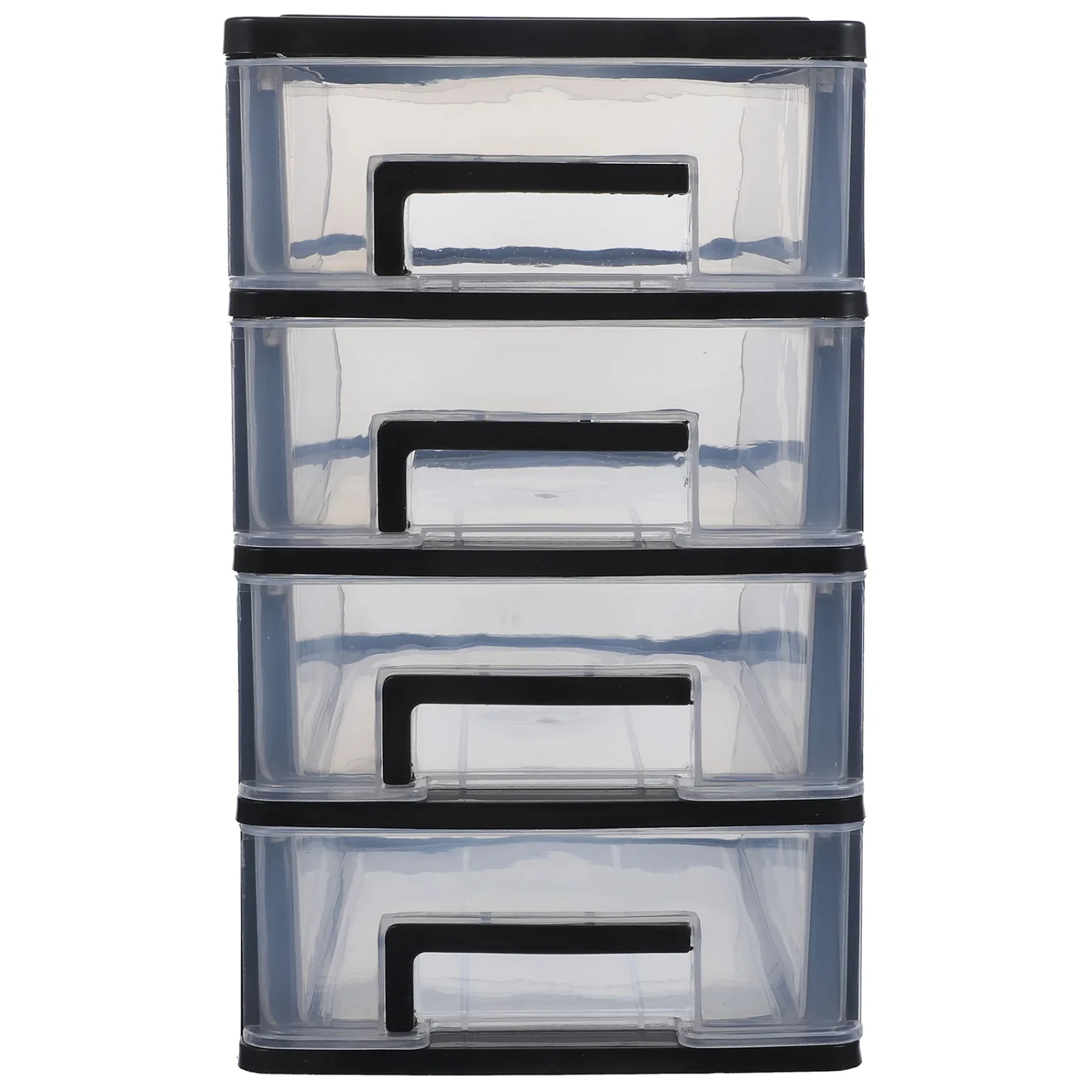 

Transparent Office Paper Organizer with Drawers and Shelves, Desktop Drawer Cabinet Box for Efficient Storage and Organization