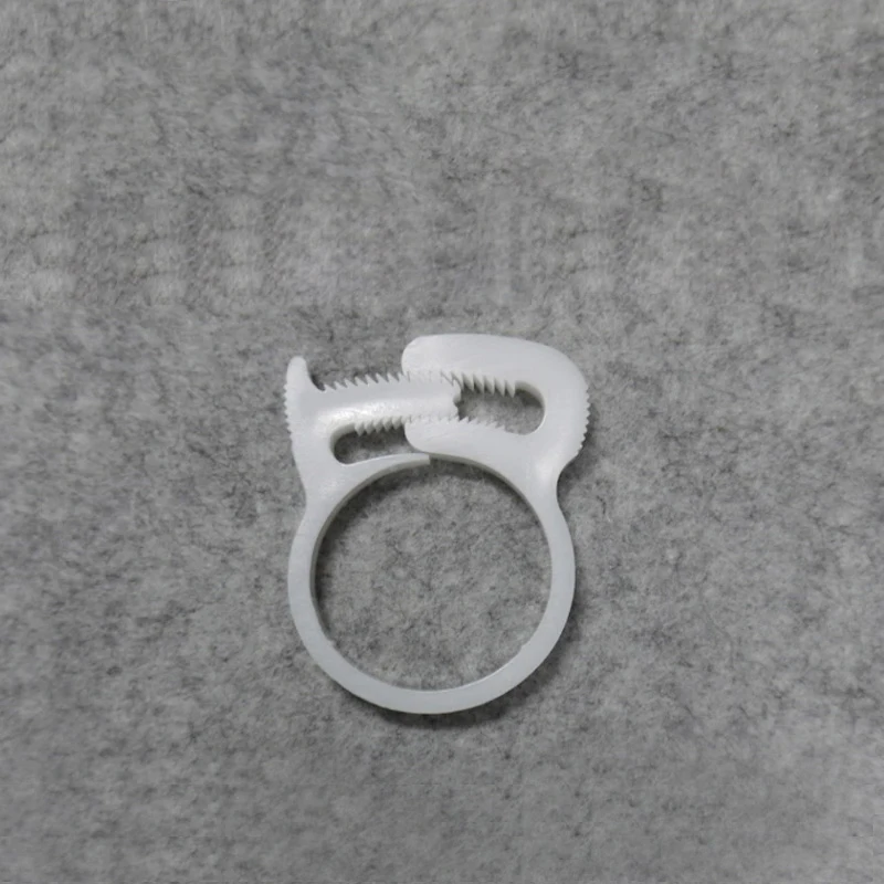 5PC Hose Clamp Spring Hoops 3.8~39.5mm Fuel Air Tube Fitting Fastener Fixed Tool Plastic Line Water Pipe Strong Clip Black White