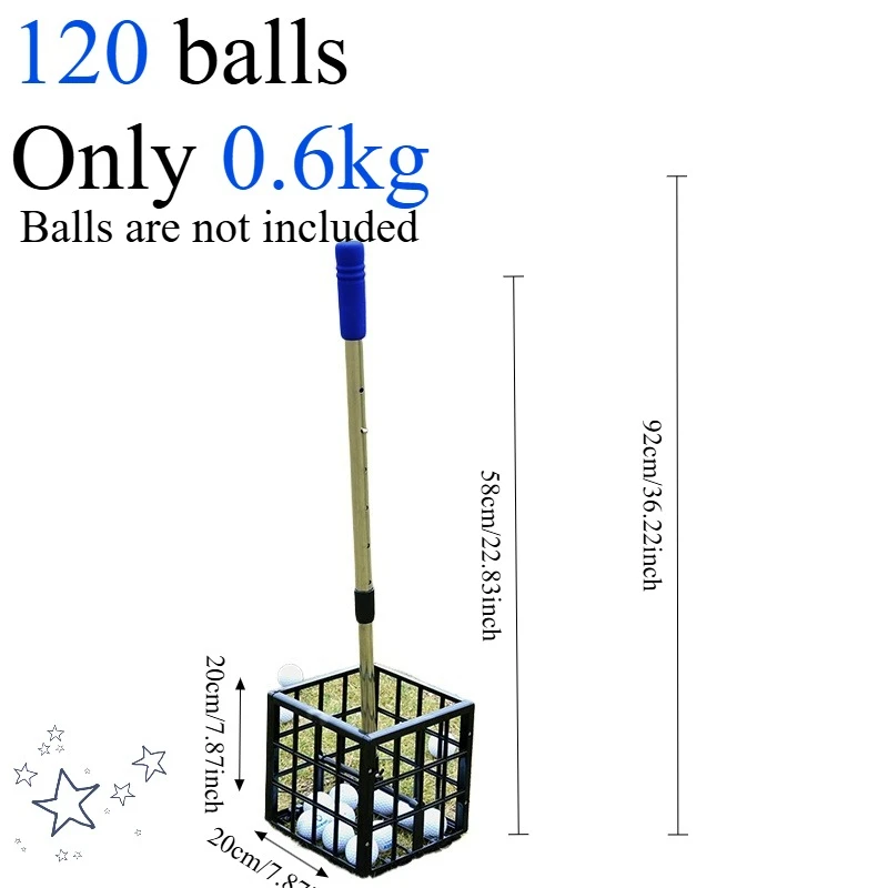 Golf Pickup Large Capacity Course Supplies Collection Basket Ball Retrievers