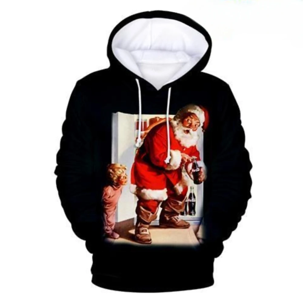 

2024-2025 Christmas Santa Claus Snowman Holiday Series Christmas Digital Printed Hoodie for Men and Women Hoodie Giveaway