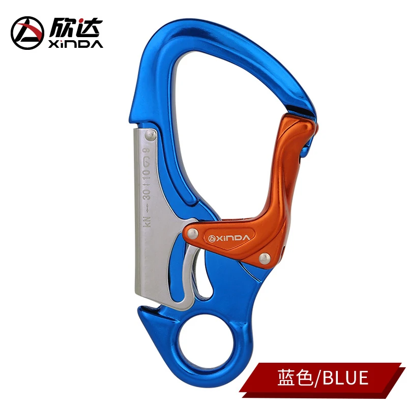 Xinda Outdoor Rock Climbing Carabiner 30KN Mountaineering downhill Safety hook Via Ferrata Buckle Working At Height  Equipment