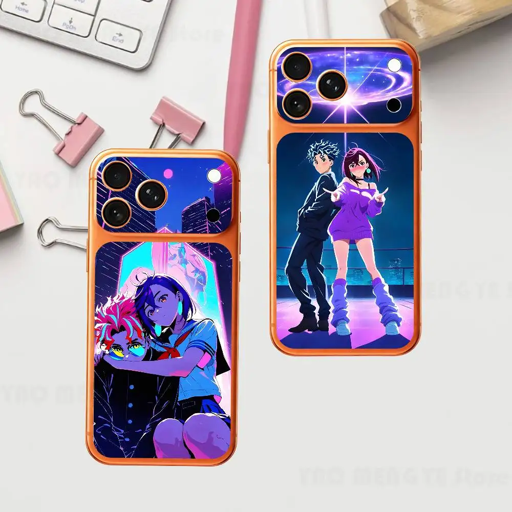 

Anime Momo Okarun D-Dandadan Plain Decal Skin For IPhone17 Pro ProMax Back Film Cover Wrap Anti-scratch Durable Sticker