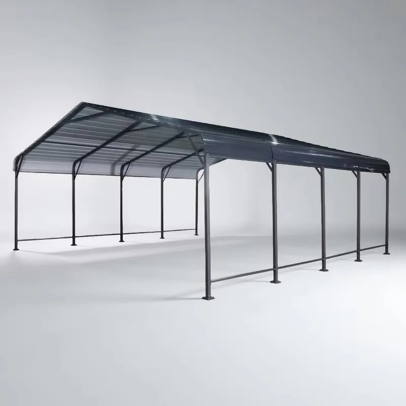 

3 * 4.5 * 2.5m outdoor carport hard top waterproof garage tent metal frame quick installation shed