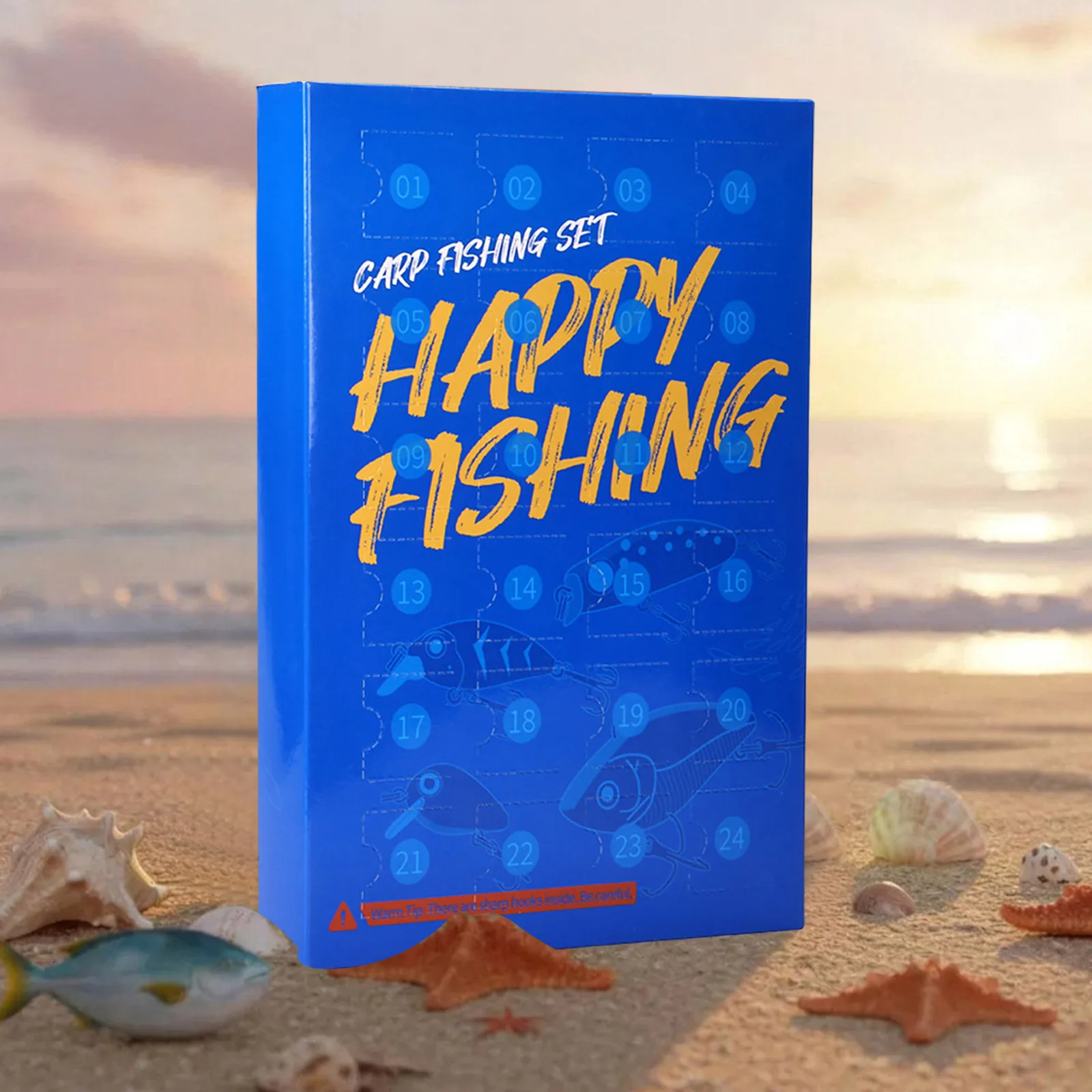 Kalendarz zegarowy do klasy 2025 Kalendarz adwentowy wędkarski dla mężczyzn, dorosłych wędkarzy, nastolatków, dzieci, kalendarz świąteczny, zegar zasilany z gniazda.