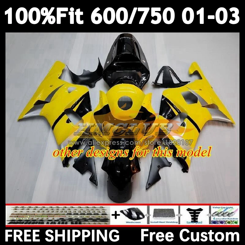 Injection Body For SUZUKI GSXR 750 600 Hot RIZLA GSXR600 2001 2002 2003 12No.36 GSXR-600 K1 GSXR-750 GSXR750 01 02 03 Fairing