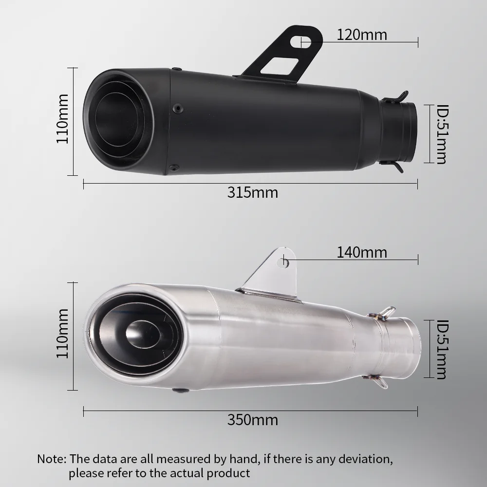Wysokowydajna rura wydechowa motocykla dla MT-07, wysokiej jakości tłumik tylny, dla FZ-07, lata 2017-2023