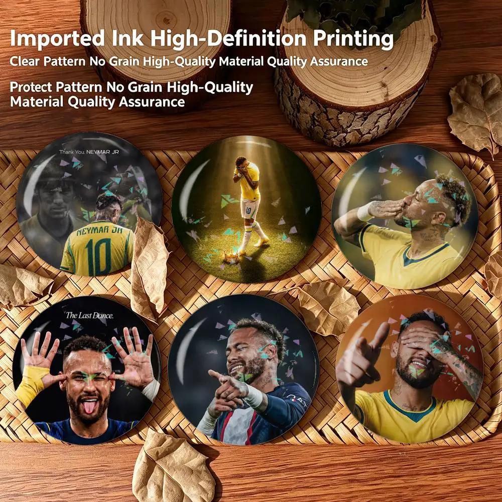 The Last Samba Dancer N-Neymar Jr  Custom Tinplate Round Button Badges Pins Brooches for Clothes Backpack