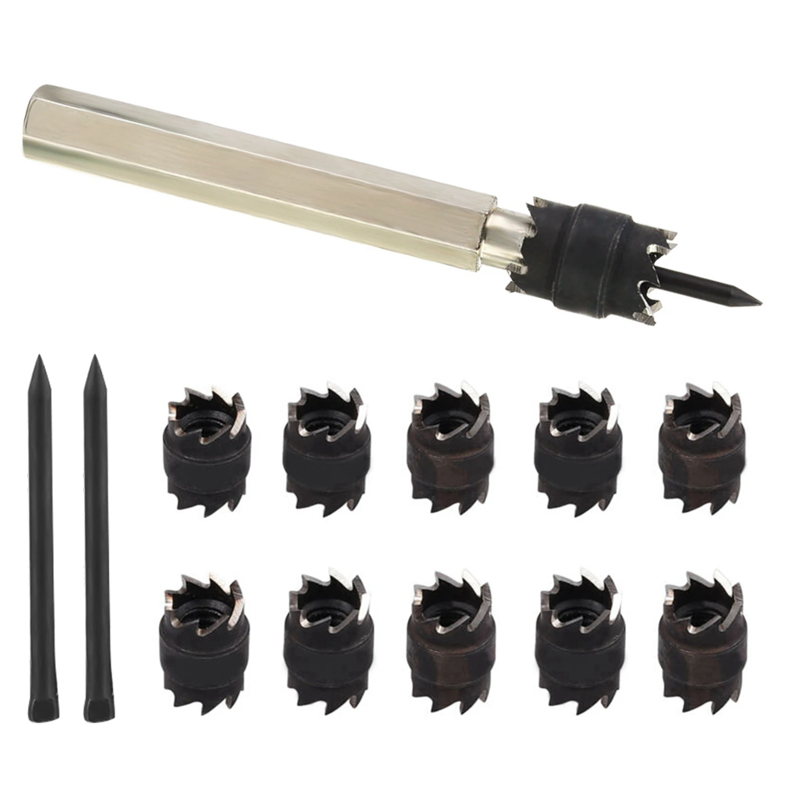 

13 Pcs Durable Double Sided Rotary Spot Weld Cutter Drill Bits Hex Shank Removal Tools