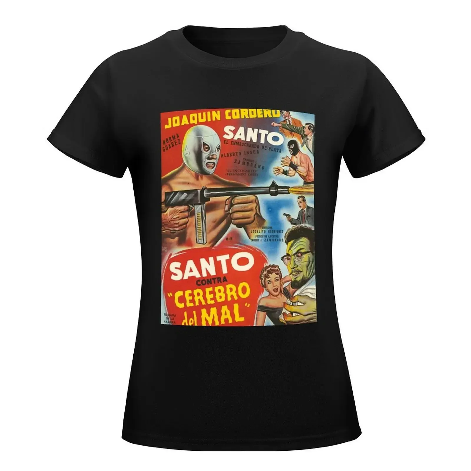 Santo Contra Cerebro Del Mal T-Shirt oversized summer clothes new edition t shirts for Women