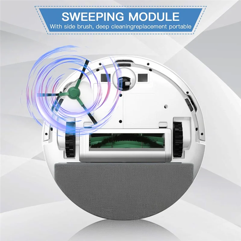 YCOC-For Irobot Roomba Plus 405 Combo/505 Combo Cleaning Vacuum Parts-Side Brush, Mop Cloth, Dust Bag Accessories