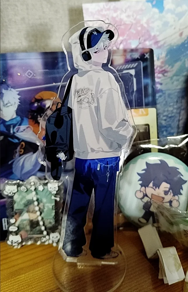 15cm 링크 클릭 애니메이션 찰스 루카스 린 조 코스프레 아크릴 피규어 스탠드 모델 데스크탑 장식품 테이블 장식 수집 선물