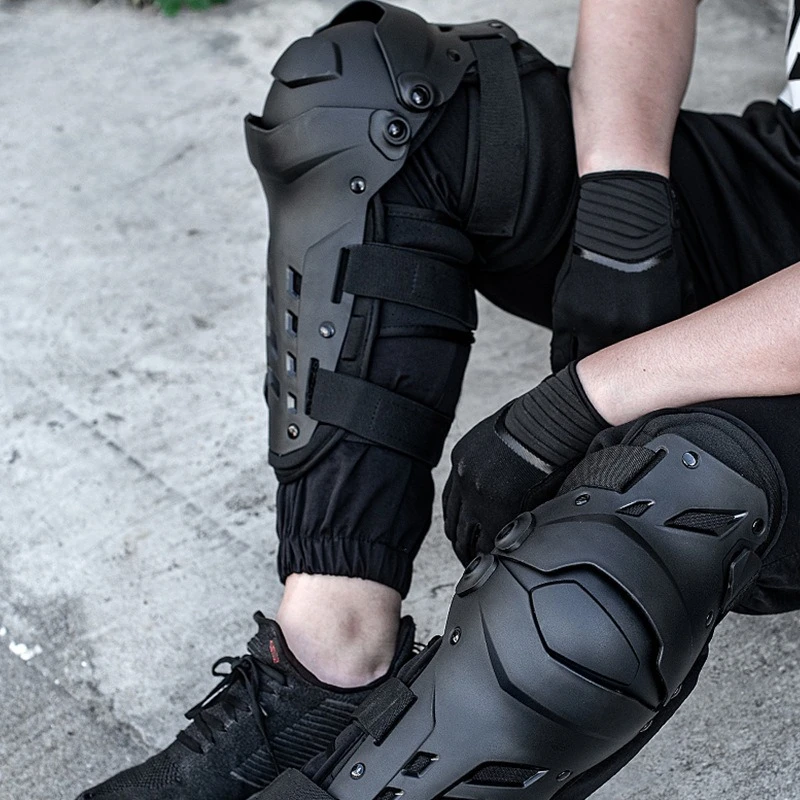 Knee Elbow Pads Anti‑Fall Motorbike Riding Protective Gear Shock Impact Resistance for Racing Motocross Rider Safety Equipment