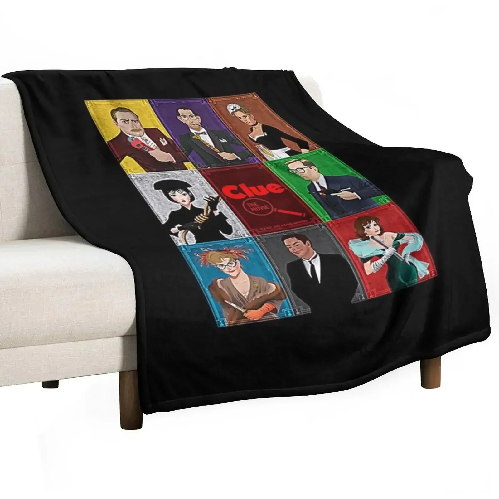 Clue Movie T-Shirt Throw Blanket funny gift Beautifuls For Sofa Thin Travel Cute Plaid christmas decoration Blankets