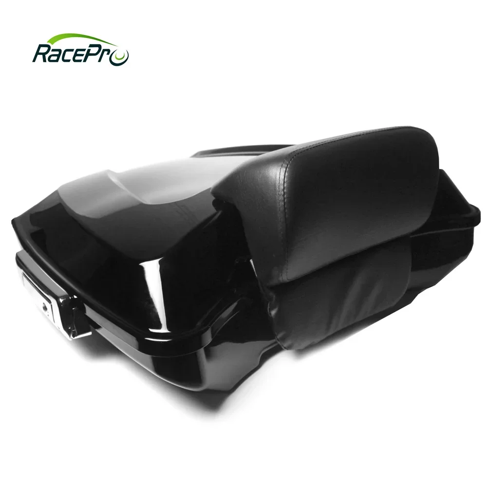 Slim Style Top Case Plastic Motorcycles Chopped Pack Trunk Box Rear for  Touring