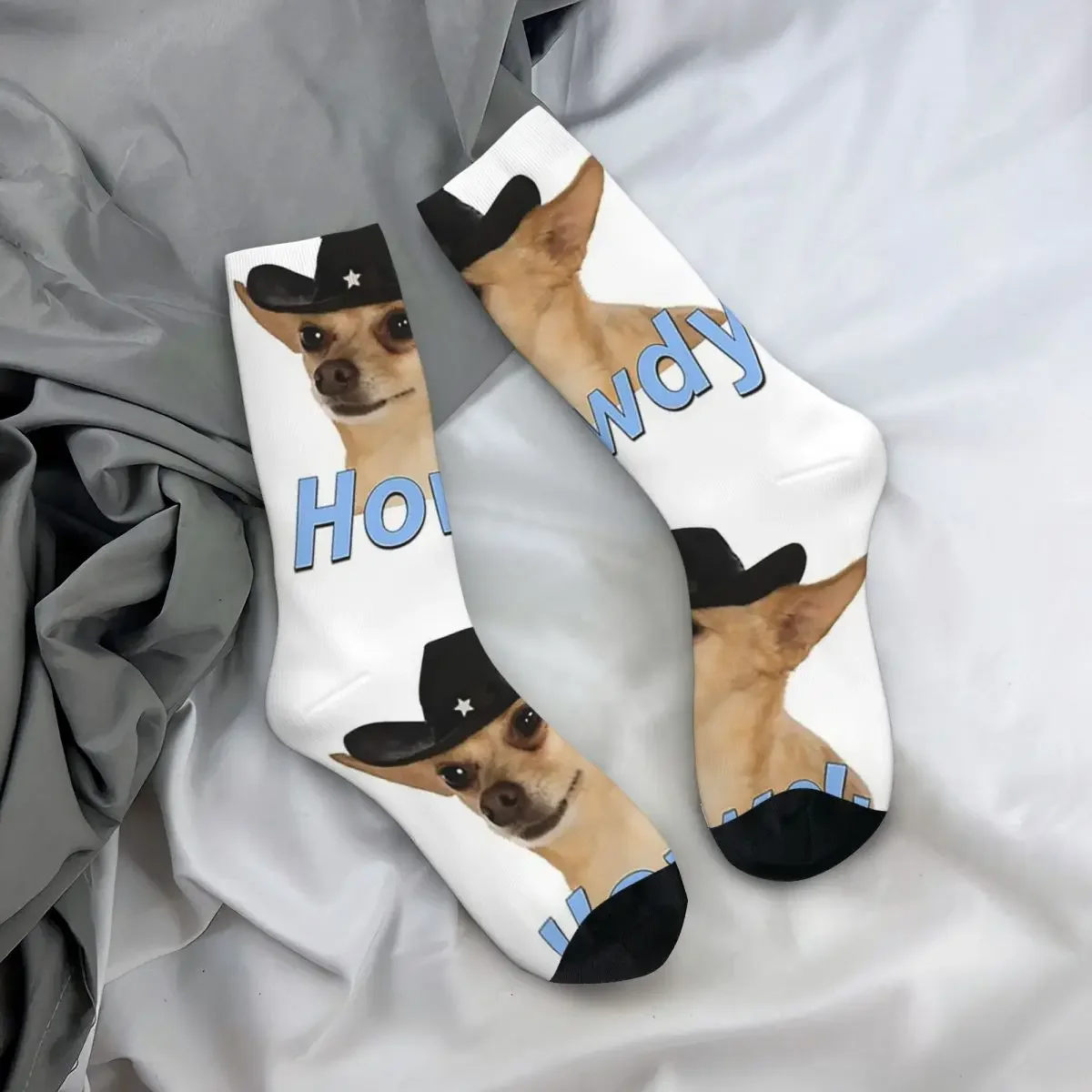 Chaussettes pour chien Howdy Harajuku, bas de haute qualité, chaussettes longues toutes saisons, accessoires pour hommes et femmes, cadeaux