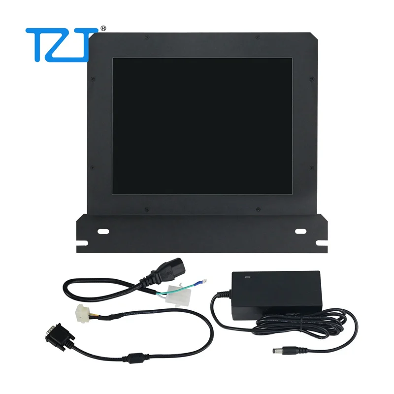 

TZT MDT-1283-02 (MDT1283B-1A) CNC Monitor LCD 12inch Monochrome Amber CRT Monitor Display Screen for Mazak Monitor