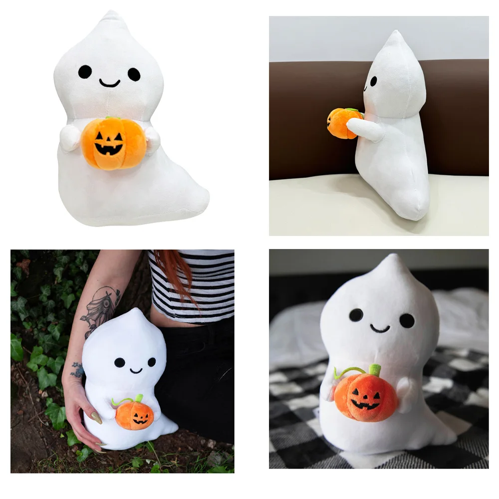 30CM Pumpkins Cosplay Ghost Plush Cartoon Soft Stuffed Plushies Mascot Birthday Xmas Gift Halloween Party Costume Accessories