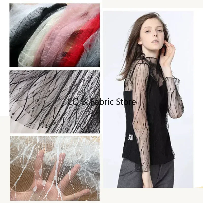 Exquisite Mesh Lace Fabric Lightning Net Wedding Veil Skirt Home Decoration Diy Clothing Accessories