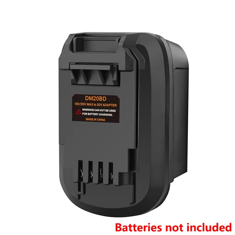 Adaptador de batería portátil GTBL para batería de litio de 18V/20V a herramientas eléctricas inalámbricas Black And Decker de 20V