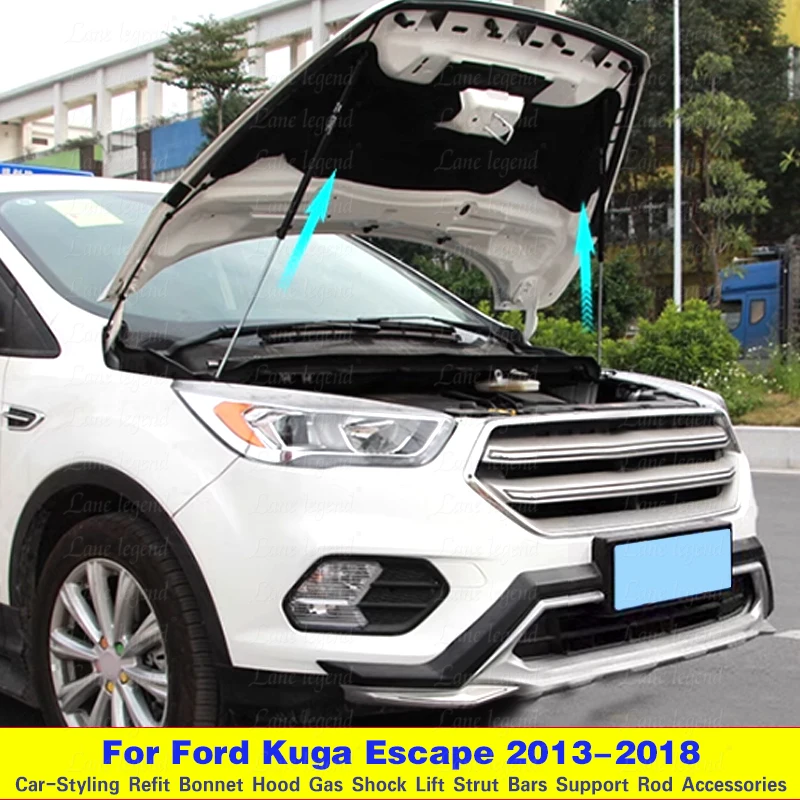 For Ford Kuga Ford Escape 2013-2018 Front Hood Bonnet Modify Gas Struts Lift Support Springs Hydraulic Damper Prop Rods Piston