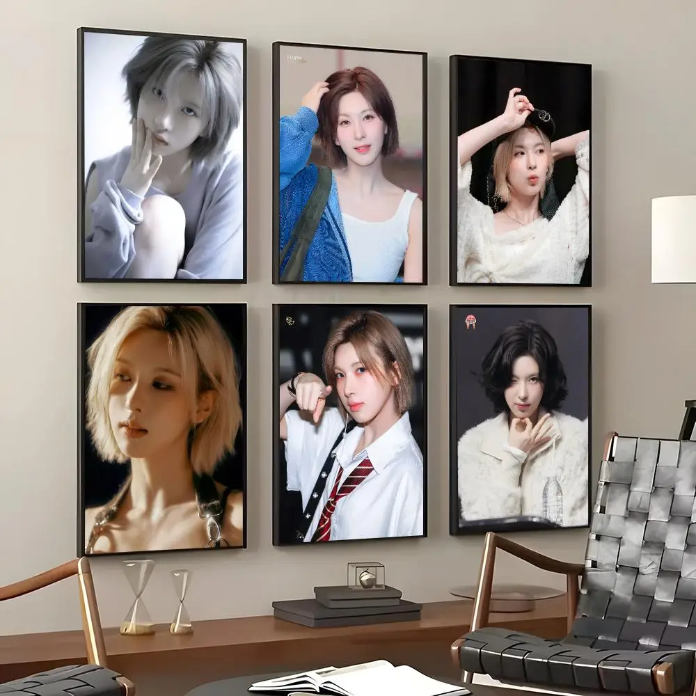 K-pop Idol Bae Poster Self-Adhesive Waterproof Wall Stickers, Coffee Bar Home Wall Decor