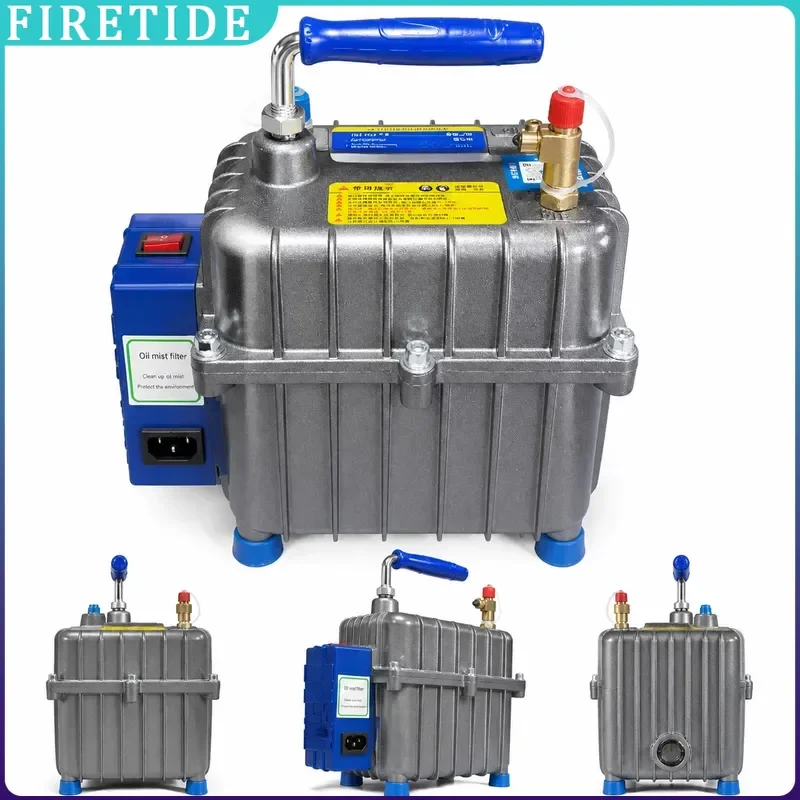 Density Cast Aluminum Automotive Air Conditioning Vacuum Pump Dual Function Evacuate & Pressurize AC System Service Repair Tool