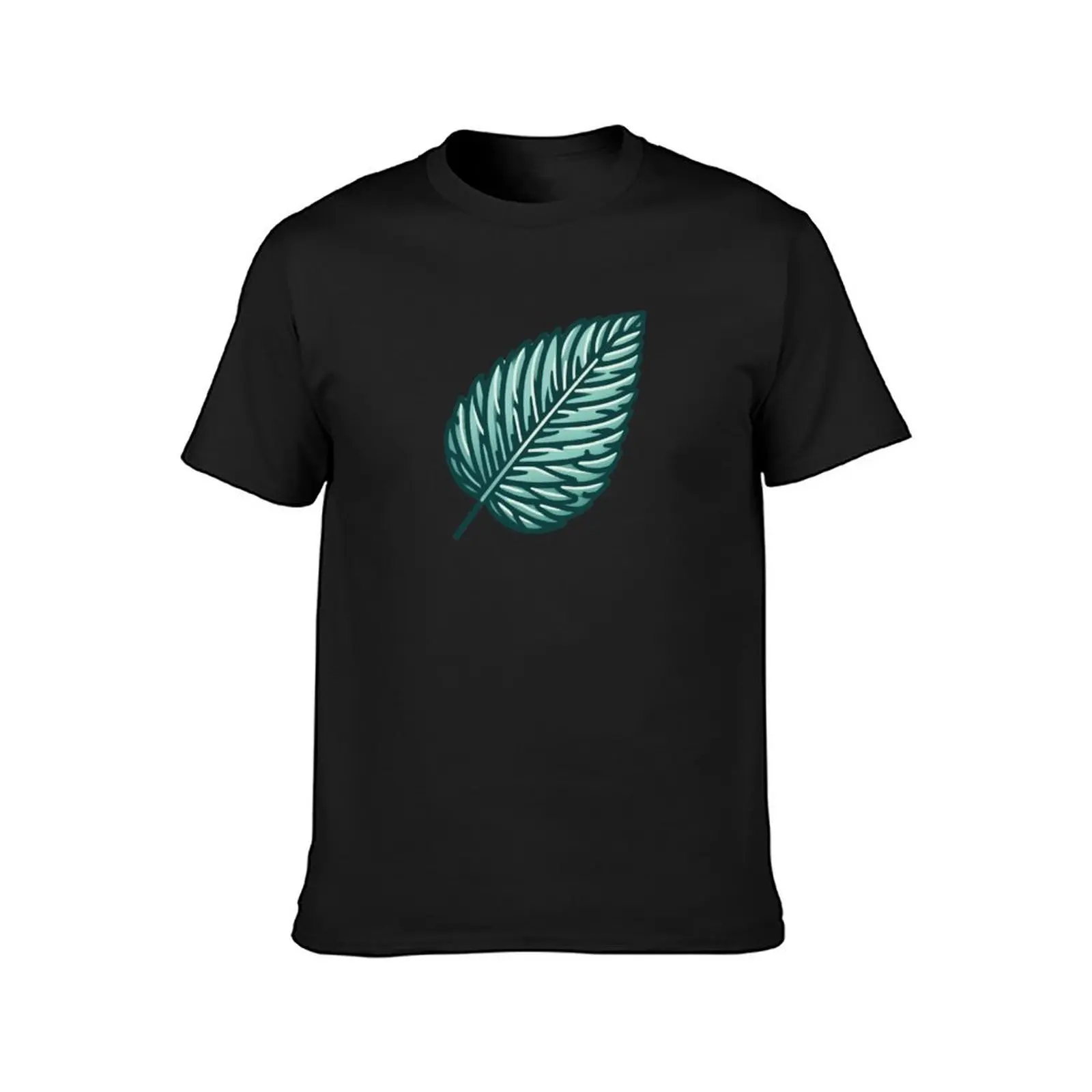 Abstract, Symbolic, Green Peppermint Leaf T-Shirt sublime blacks mens t shirts