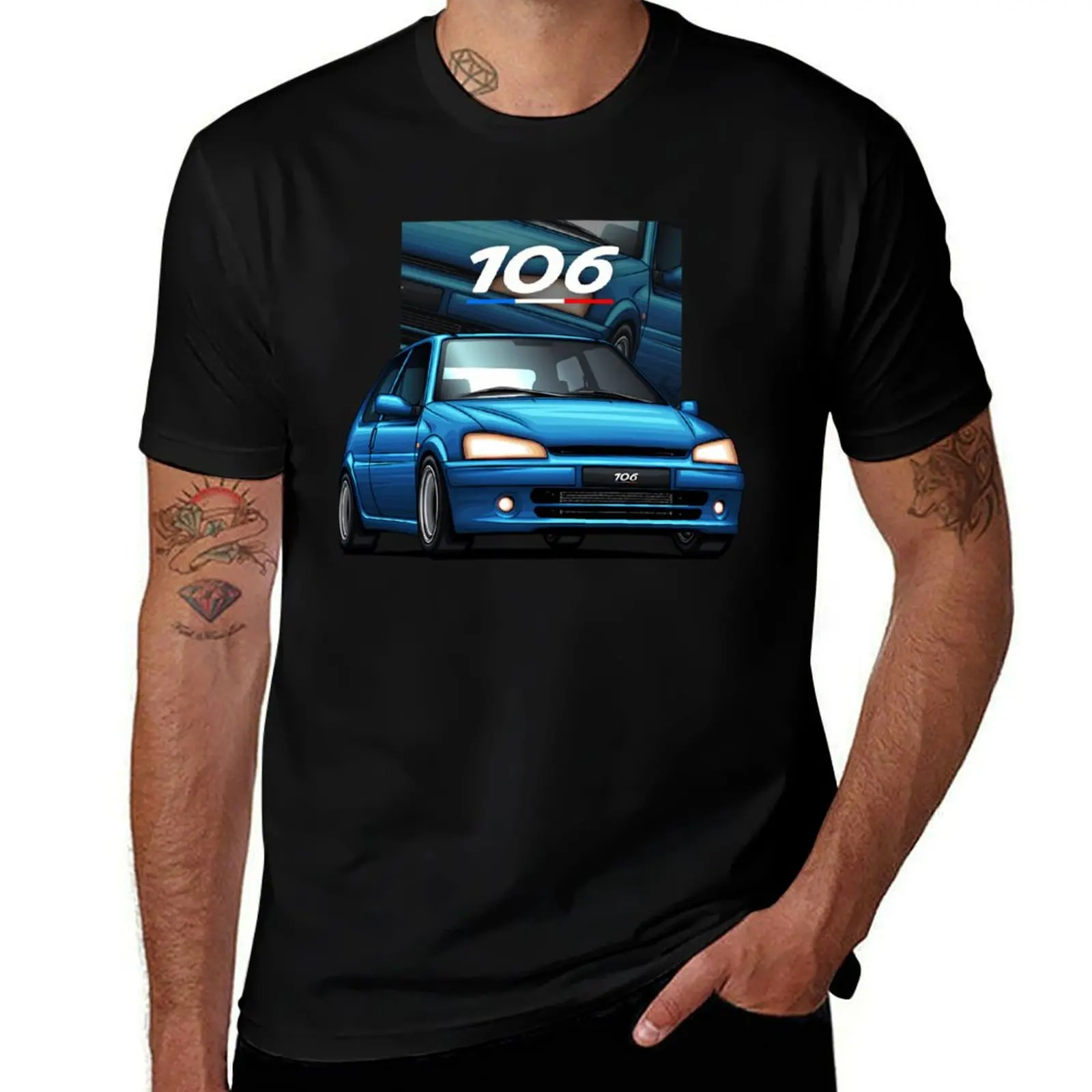 

Peugeot 106 Rallye Gti Blue T-Shirt anime shirt Louboutins shirts men