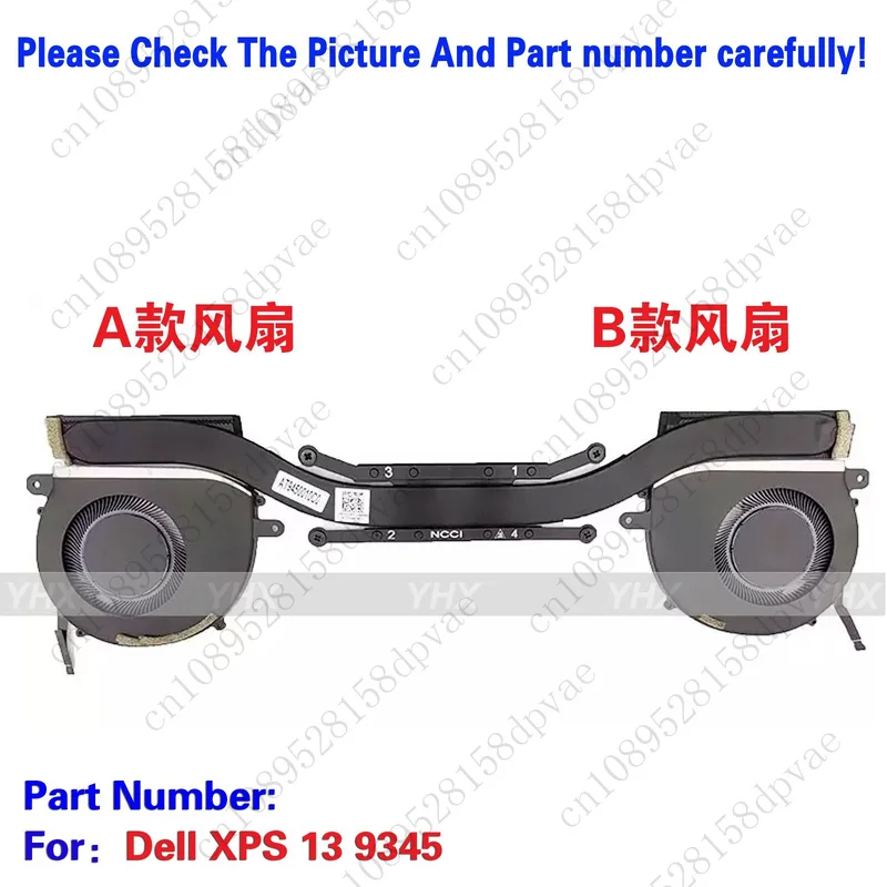 

GYX New For Dell XPS 13 9345 COOLING FAN HEATSINK 0328PC.