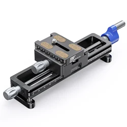 BAFANG 360° Macro Pinion Guide Rail SLR Camera Slide with Quick Mounting Plate Special Photography Tripod Accessories