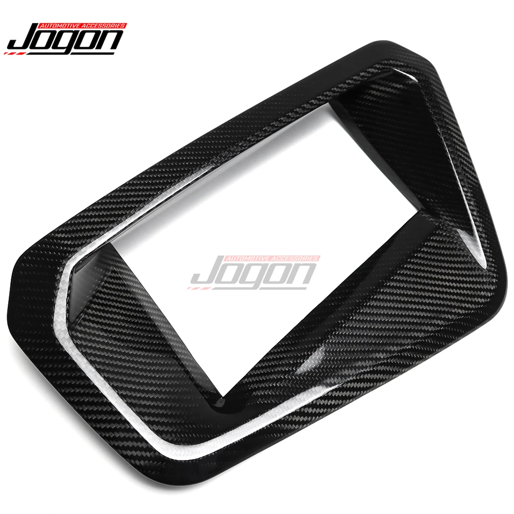 LHD Carbon Fiber Car Interior Central Display Screen Instrument Heads Up Panel Cover Trim Accessories For BMW M2 M3 M4 2021-2024