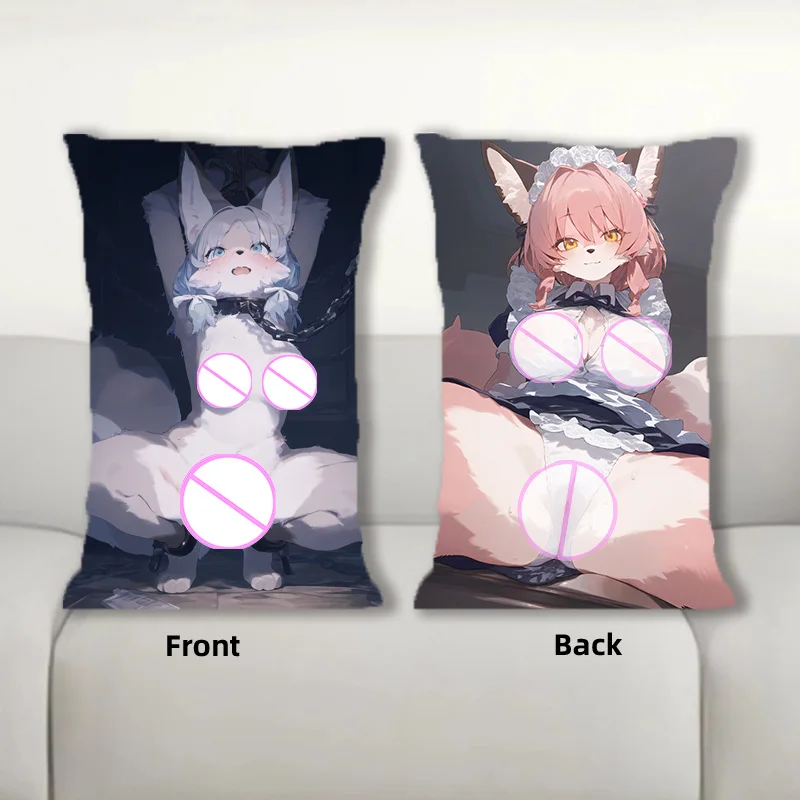 

Dakimakura Anime Furry Female Orc Sofa Cushion Body Pillow Cover Double Side Print Bedding Throw Pillow Case