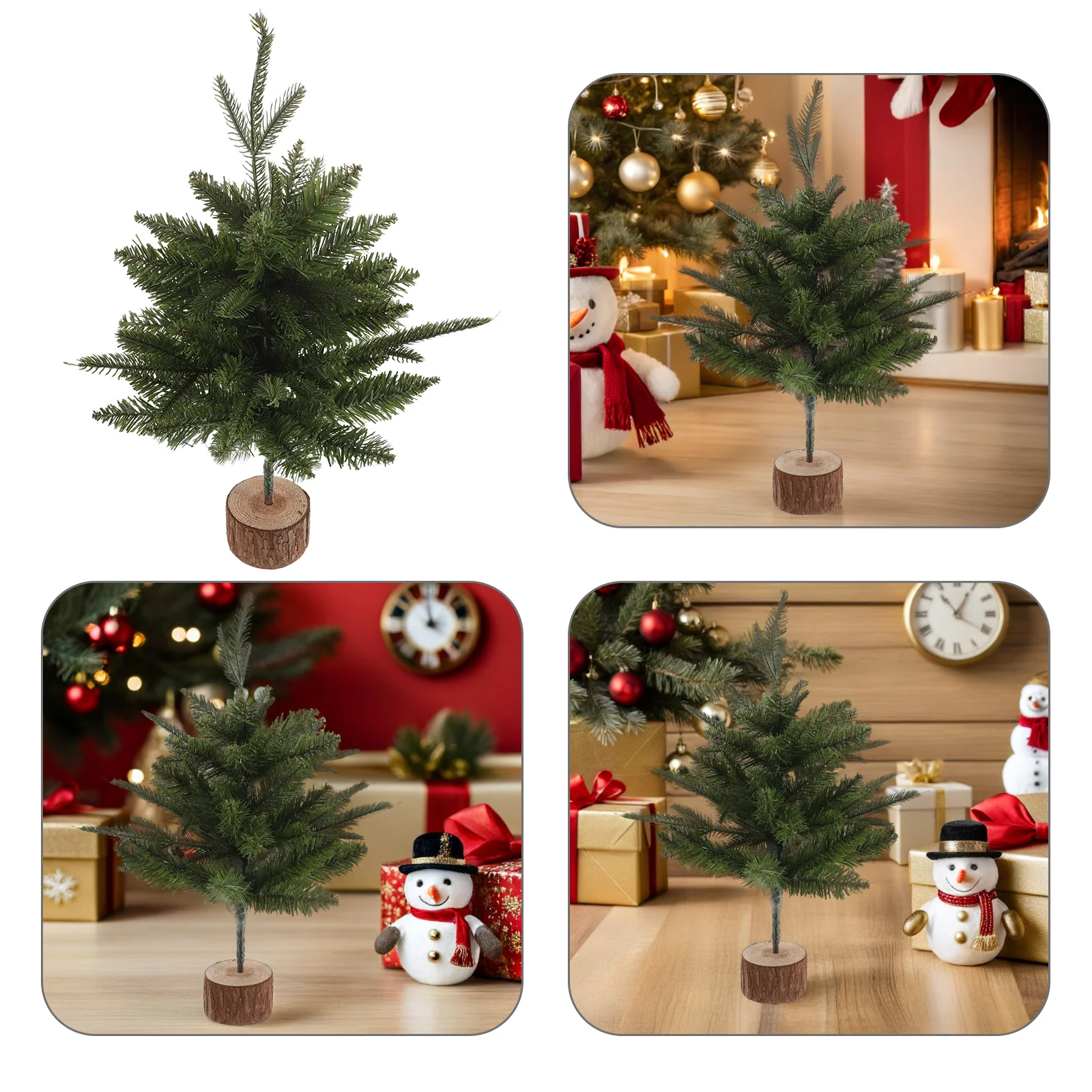 

Artificial Pine Tree Centerpiece Tabletop Xmas Holiday Christmas Party Ornaments
