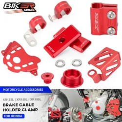 XR 2024 Front Brake Line Hose Guide Clamp For Honda XR125L XR150L XR190L XR250L Engine Plug Cap Bolts Motorcycle Accessories