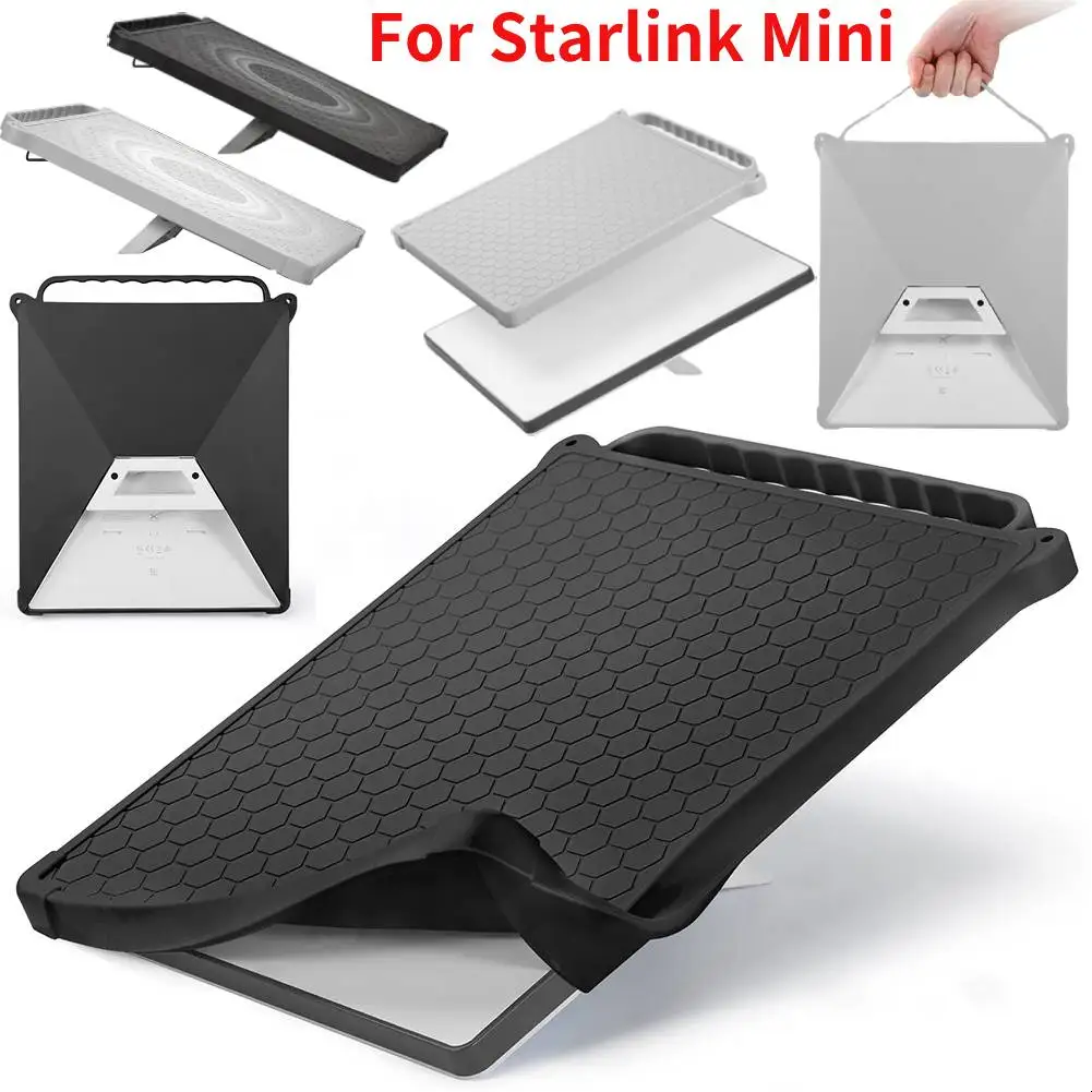

For Starlink Mini Case Silicone Protective Cover Anti-slip Full Coverage Protective Case for Starlink Mini Satellite Dish Sleeve