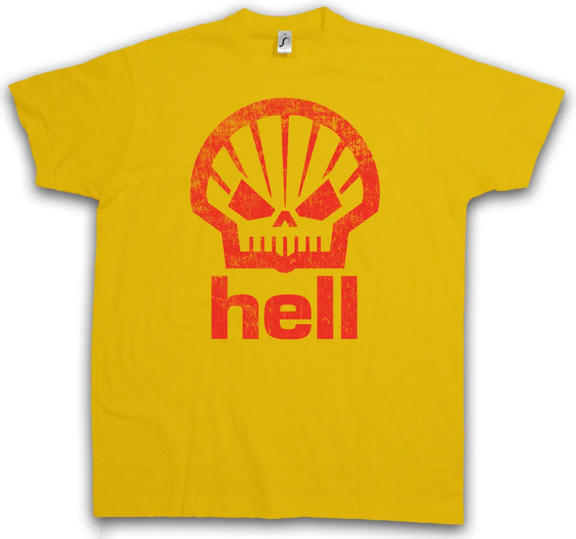 Hölle Benzin T-Shirt-Shell Racing Psycho billy benutzer definierte Tattoo Hot Rod T-Shirt