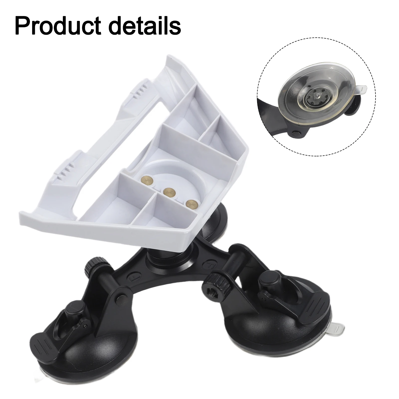 Roof Mount Suction Cup ABS Construction Plastic And Metal Compact Design Tool-free Installation For Travel For Camping