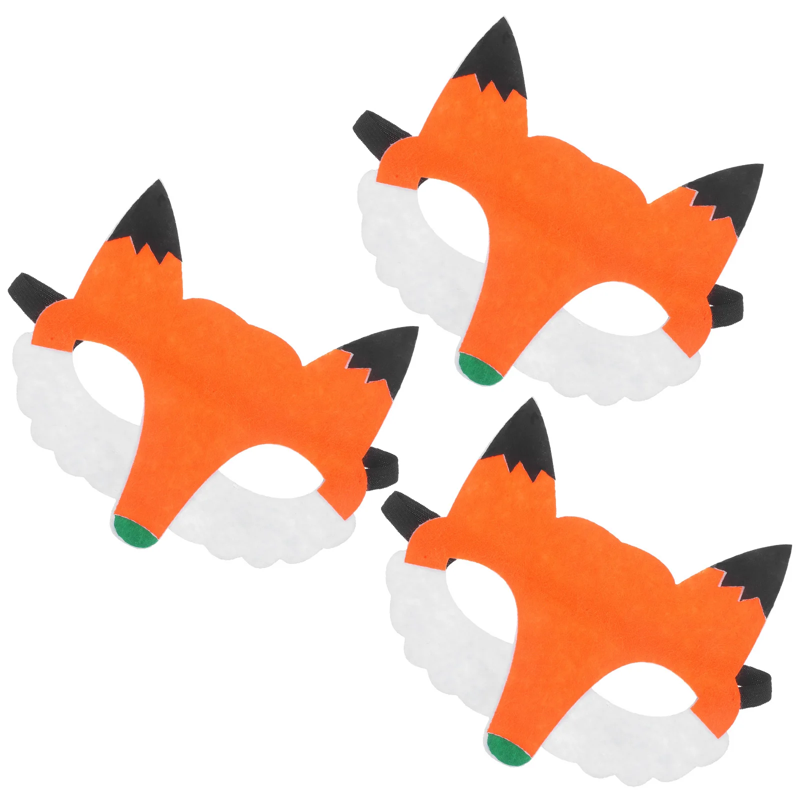 3Pcs 부직포 동물 마스크 내구성 재사용 가능한 할로윈 파티 호의 어린이 의상 장식 동물 마스크 코스프레 마스크,